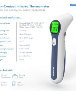 Nhiệt kế điện tử hồng ngoại đo trán và tai Jumper JPD-FR300 11 8 2