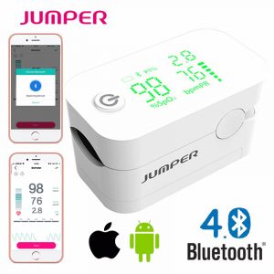 Jumper New Finger Pulse Oximeter With Bluetooth Fingertip Oximetro de pulso de dedo LED Pulse Oximeters