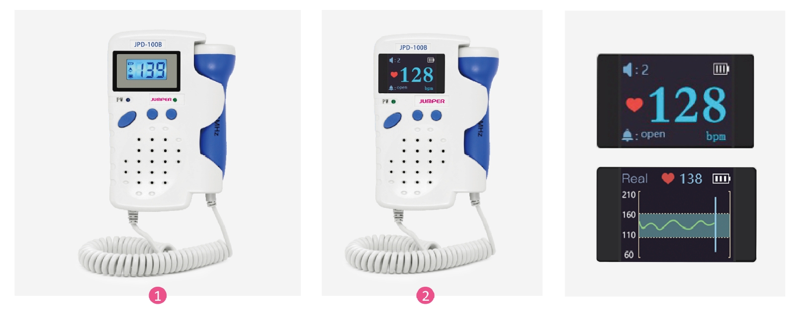 Máy đo tim thai cá nhân Jumper JPD-100B 16 Nomane243