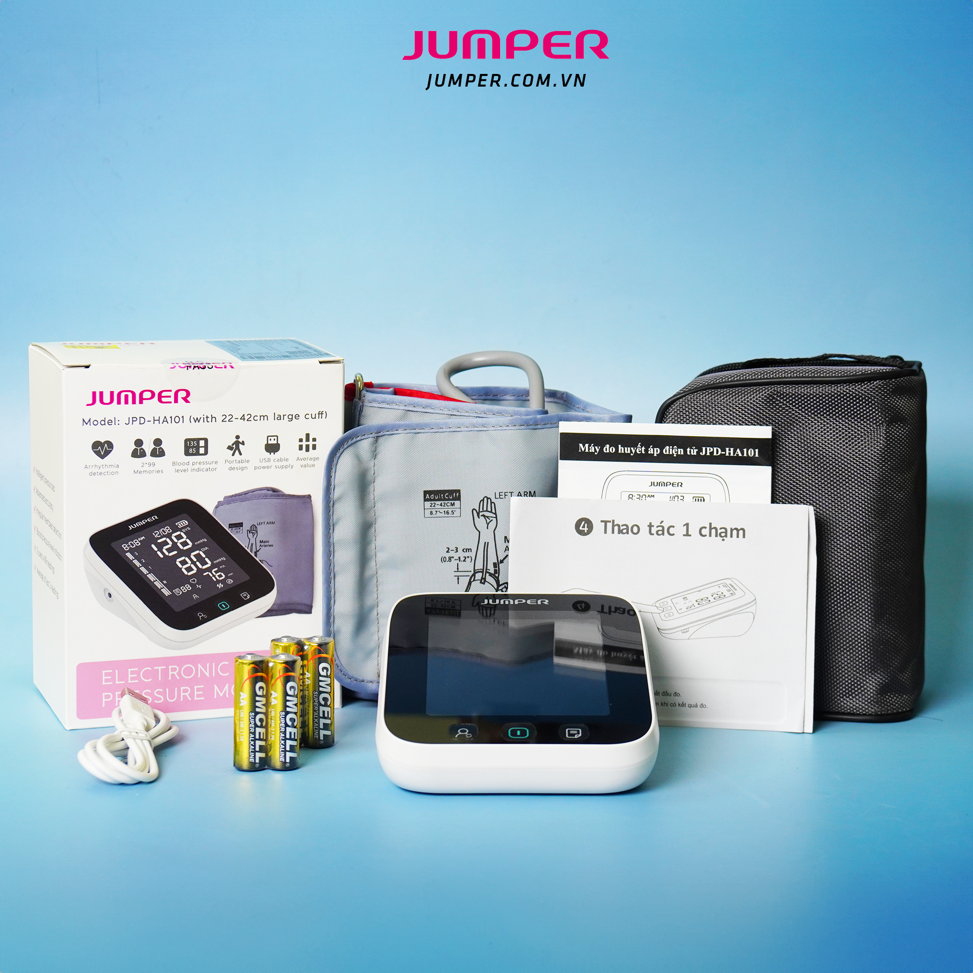 Máy đo huyết áp bắp tay Jumper JPD-HA101
